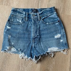 Abercrombie Natural Rise Denim Shorts Size 26/2